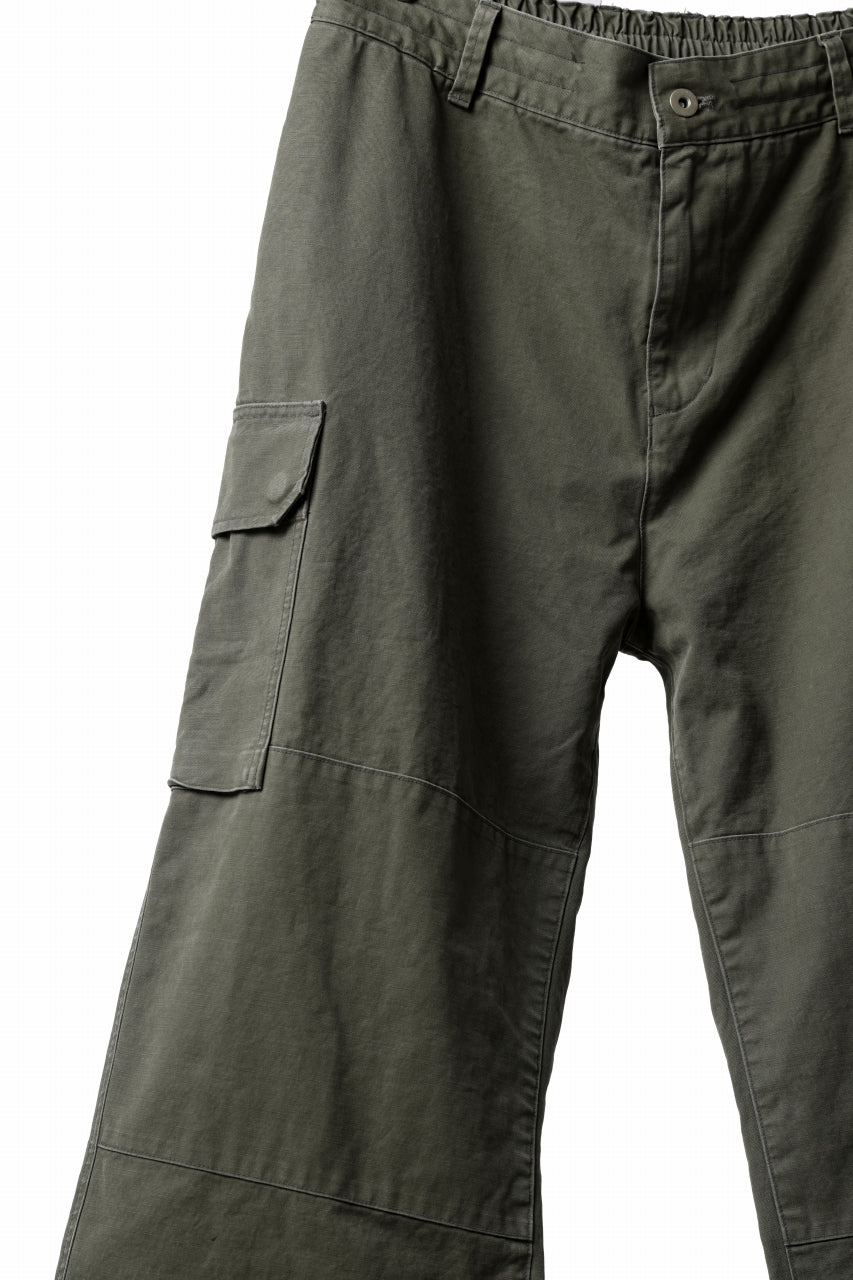 N/07 MILITARY TROUSERS M47 / VINTAGE BIO-WASHED DUCK CANVAS (KHAKI)