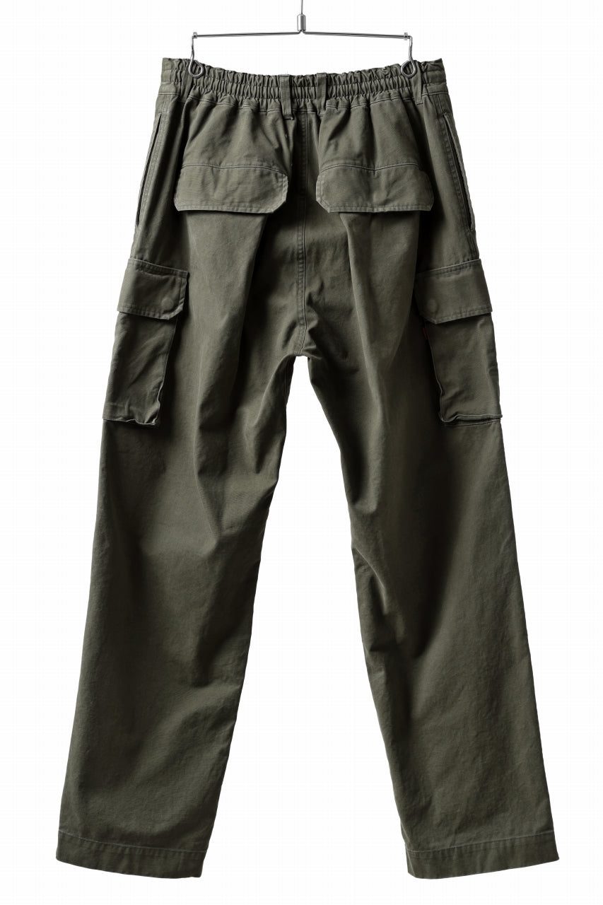 N/07 MILITARY TROUSERS M47 / VINTAGE BIO-WASHED DUCK CANVAS (KHAKI)