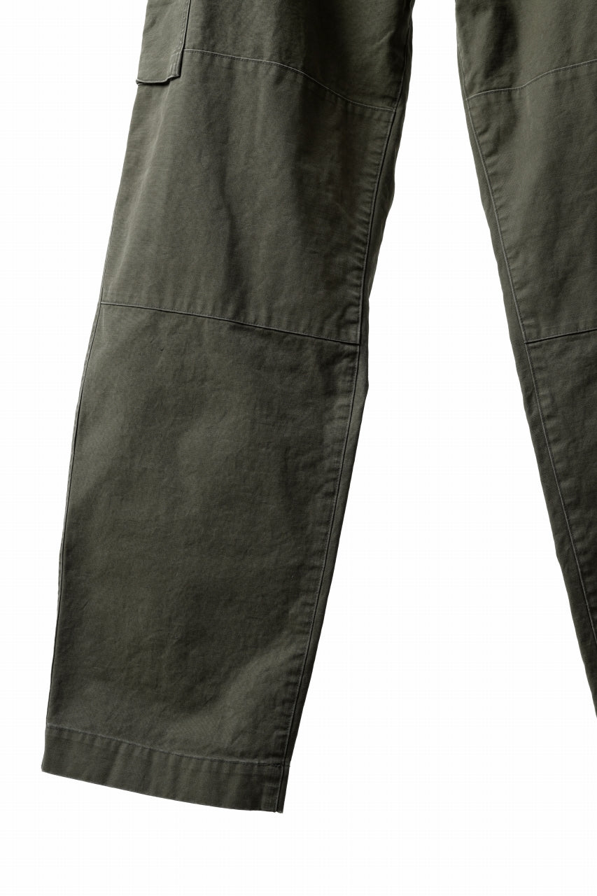 N/07 MILITARY TROUSERS M47 / BIO WASHED LIGHT-WEIGHT DUCK (OLIVE)