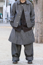 画像をギャラリービューアに読み込む, KLASICA &quot;ROCKWELL&quot; LOW CLOTCH APRON WORKER PANTS / 9.7oz COTTON x LINEN CHAMBRAY (GRAY DENIM)