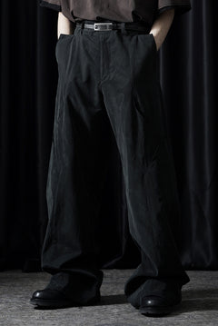 画像をギャラリービューアに読み込む, OPPOSE DUALITY 8POCKET PANEL CXC WIDE TROUSERS (BLACK)
