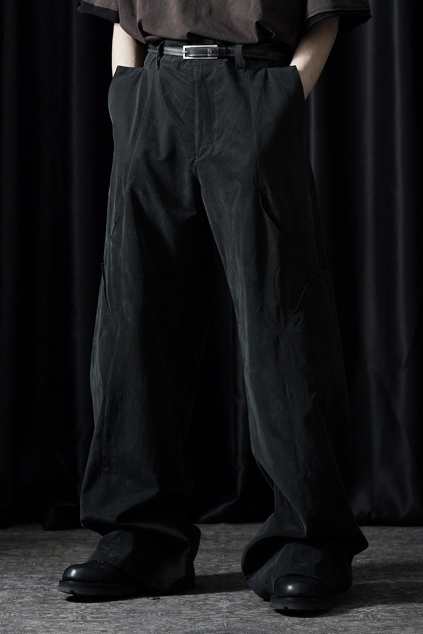 画像をギャラリービューアに読み込む, OPPOSE DUALITY 8POCKET PANEL CXC WIDE TROUSERS (BLACK)