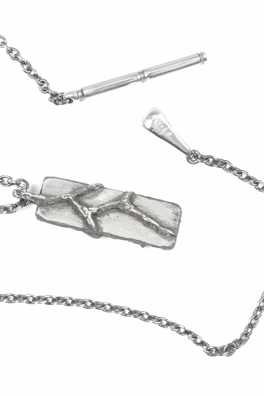 Load image into Gallery viewer, Node by KUDO SHUJI P-68 EIKO - STERLING SILVER NECKLACE WITH ORIGINAL CLASP (60cm)