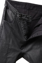 Load image into Gallery viewer, 11 BY BORIS BIDJAN SABERI LOW CROTCH BAGGY PANTS / OBJECT DYED &amp; COATED &quot;P4C-F1481&quot; (BLACK COATED)
