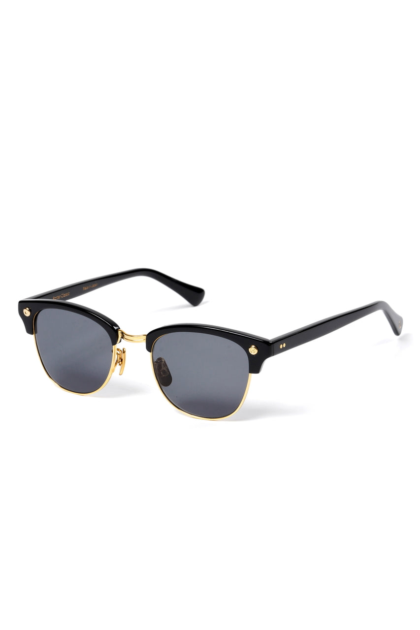 Load image into Gallery viewer, PORTER CLASSIC × 金子眼鏡 SUNGLASSES SMITH RIVET K18 (BLACK)