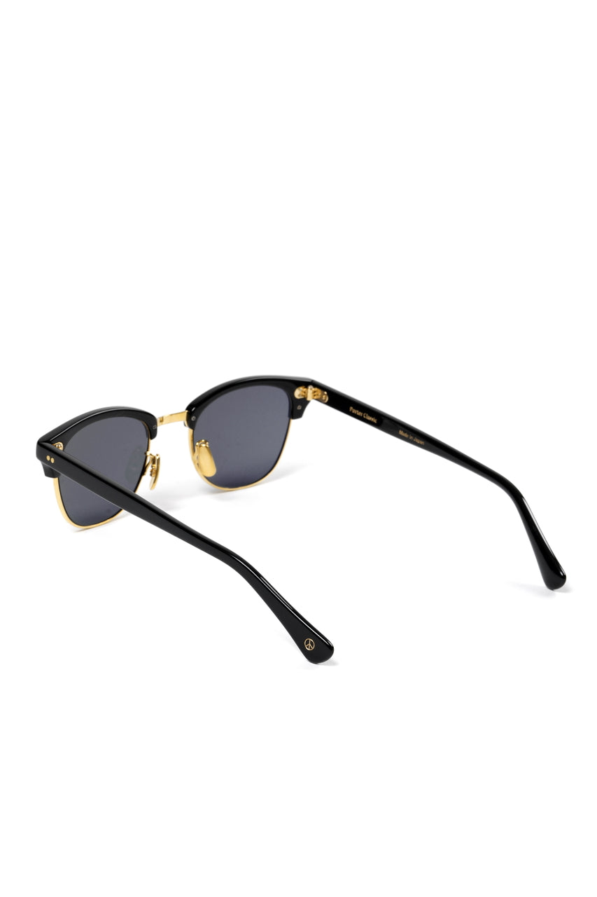 Load image into Gallery viewer, PORTER CLASSIC × 金子眼鏡 SUNGLASSES SMITH RIVET K18 (BLACK)