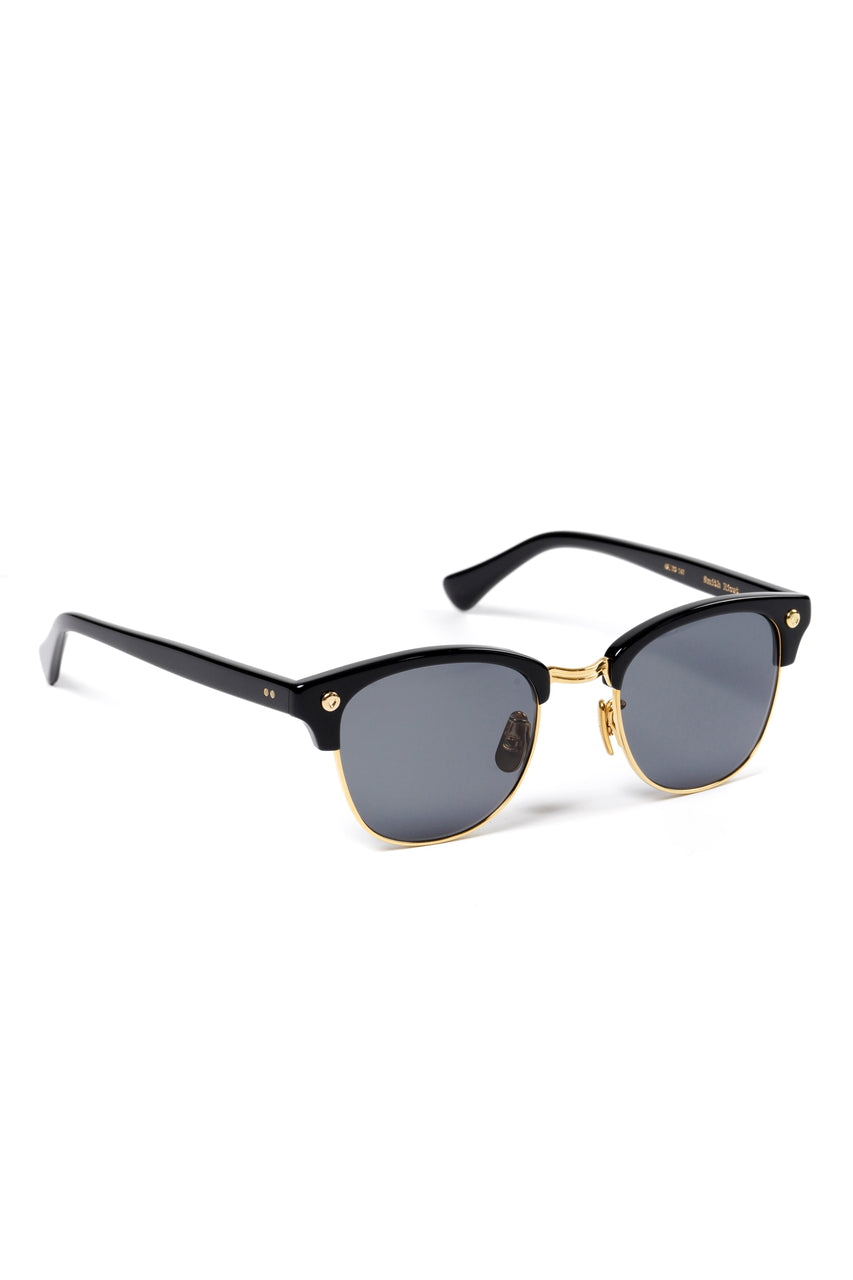 Load image into Gallery viewer, PORTER CLASSIC × 金子眼鏡 SUNGLASSES SMITH RIVET K18 (BLACK)