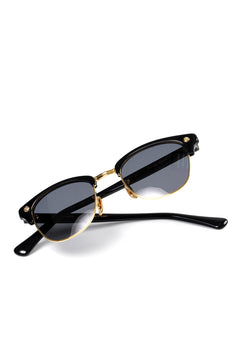 Load image into Gallery viewer, PORTER CLASSIC × 金子眼鏡 SUNGLASSES SMITH RIVET K18 (BLACK)
