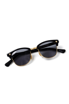 Load image into Gallery viewer, PORTER CLASSIC × 金子眼鏡 SUNGLASSES SMITH RIVET K18 (BLACK)