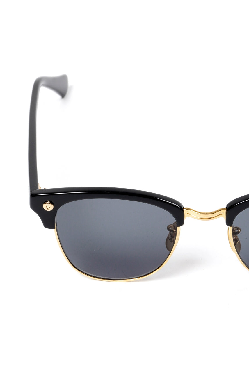Load image into Gallery viewer, PORTER CLASSIC × 金子眼鏡 SUNGLASSES SMITH RIVET K18 (BLACK)