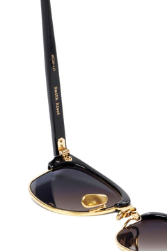 Load image into Gallery viewer, PORTER CLASSIC × 金子眼鏡 SUNGLASSES SMITH RIVET K18 (BLACK)