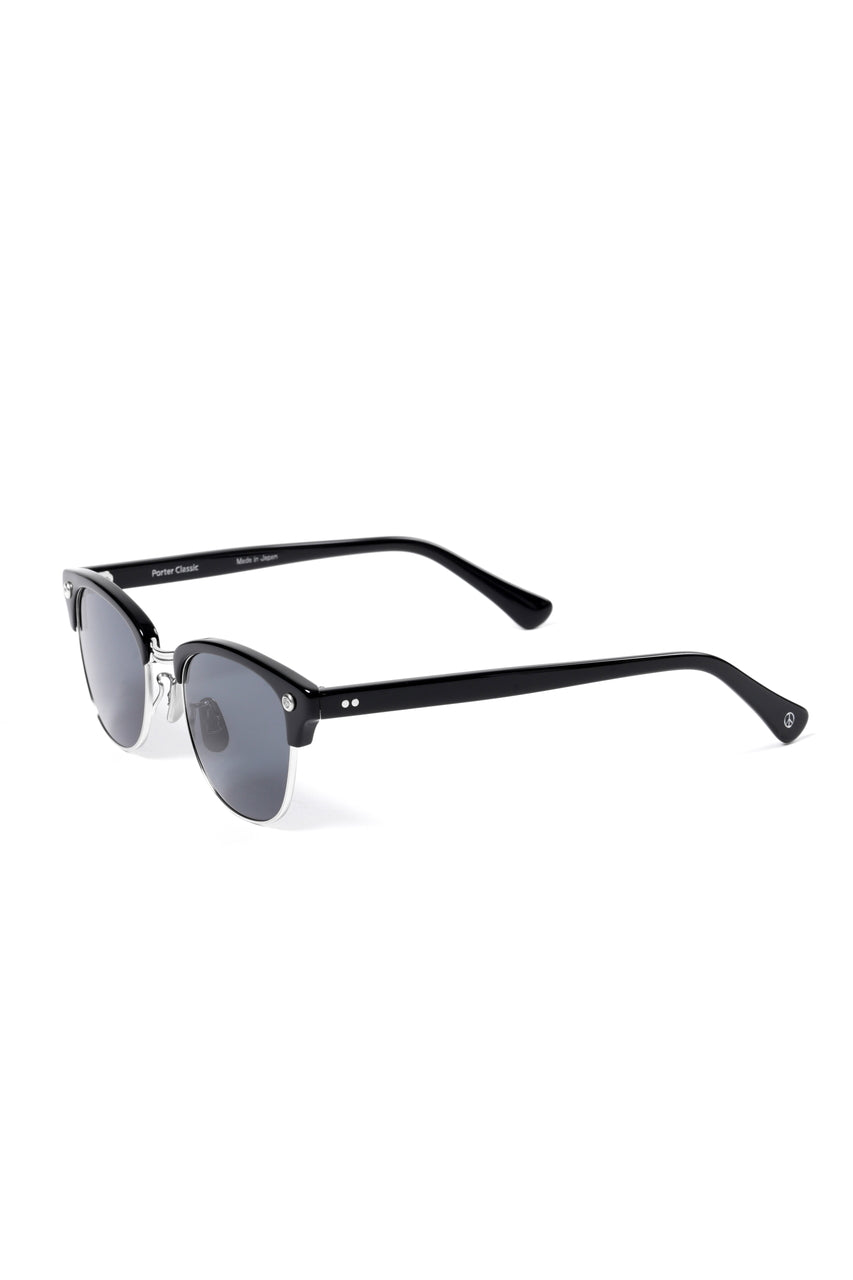 Load image into Gallery viewer, PORTER CLASSIC × 金子眼鏡 SUNGLASSES SMITH RIVET SV925 (BLACK)
