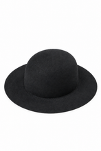 Load image into Gallery viewer, PORTER CLASSIC CLASSIC FELT HAT (WIDE BRIM) / (BLACK)