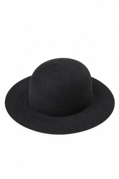 Load image into Gallery viewer, PORTER CLASSIC CLASSIC FELT HAT (WIDE BRIM) / (BLACK)