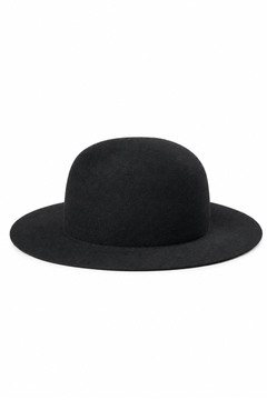 Load image into Gallery viewer, PORTER CLASSIC CLASSIC FELT HAT (WIDE BRIM) / (BLACK)