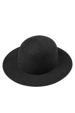 Load image into Gallery viewer, PORTER CLASSIC CLASSIC FELT HAT (WIDE BRIM) / (BLACK)