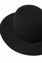 Load image into Gallery viewer, PORTER CLASSIC CLASSIC FELT HAT (WIDE BRIM) / (BLACK)