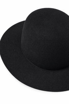 Load image into Gallery viewer, PORTER CLASSIC CLASSIC FELT HAT (WIDE BRIM) / (BLACK)