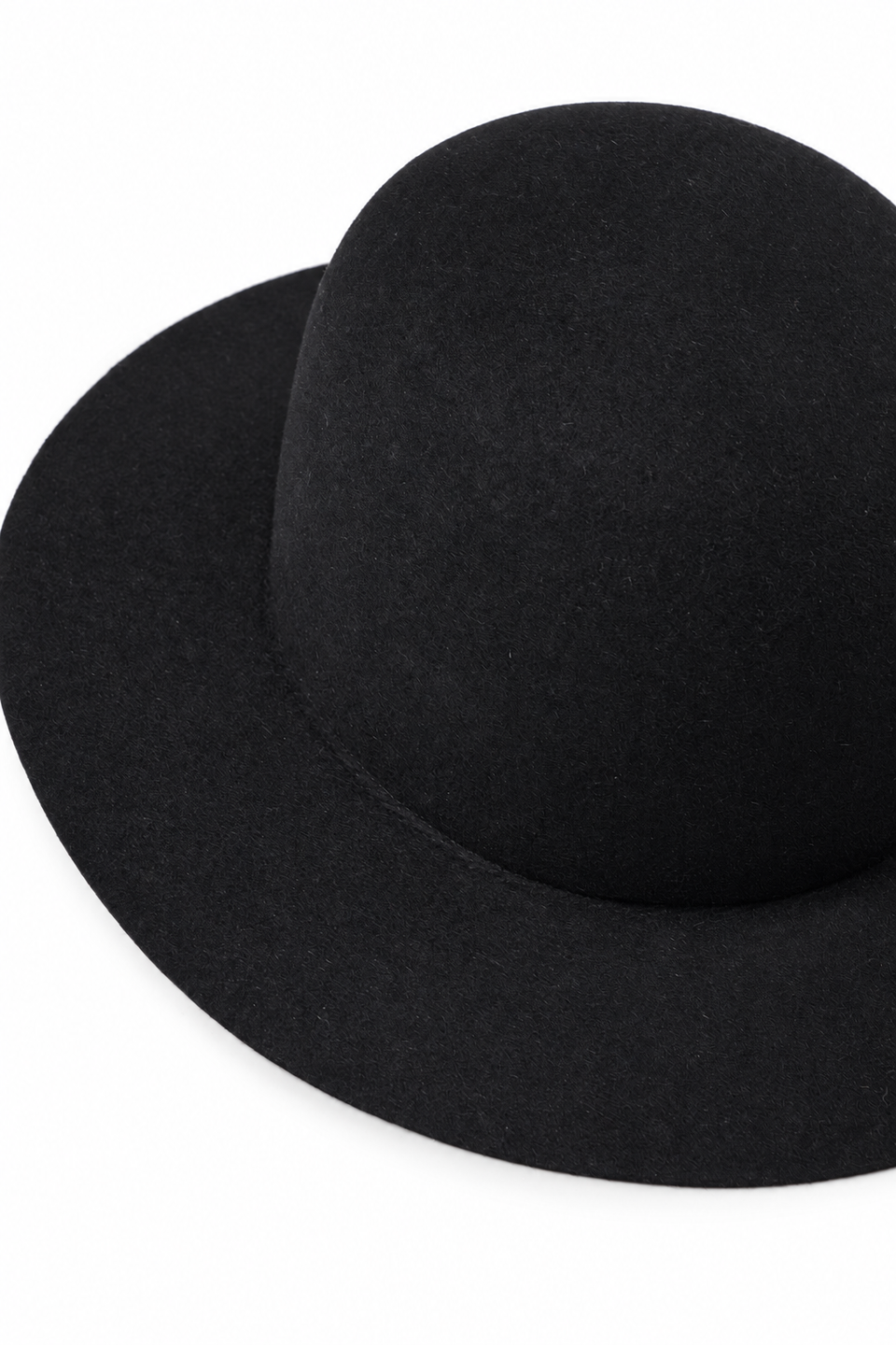 Load image into Gallery viewer, PORTER CLASSIC CLASSIC FELT HAT (WIDE BRIM) / (BLACK)