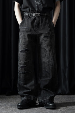画像をギャラリービューアに読み込む, Professor.E AGED DENIM PANTS (WASHED BLACK)