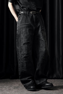 画像をギャラリービューアに読み込む, Professor.E AGED DENIM PANTS (WASHED BLACK)