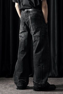 画像をギャラリービューアに読み込む, Professor.E AGED DENIM PANTS (WASHED BLACK)