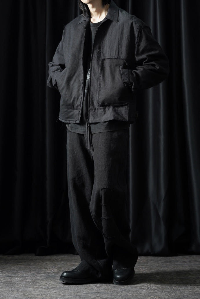 画像をギャラリービューアに読み込む, Professor.E REPAIRED CHINO TROUSERS (BLACK)