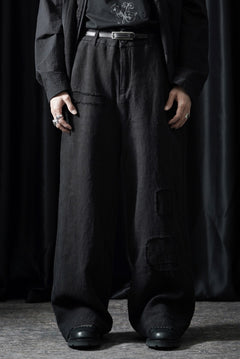 画像をギャラリービューアに読み込む, Professor.E REPAIRED CHINO TROUSERS (BLACK)