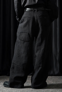 画像をギャラリービューアに読み込む, Professor.E REPAIRED CHINO TROUSERS (BLACK)