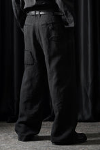 画像をギャラリービューアに読み込む, Professor.E REPAIRED CHINO TROUSERS (BLACK)