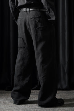 画像をギャラリービューアに読み込む, Professor.E REPAIRED CHINO TROUSERS (BLACK)