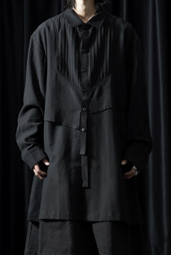 画像をギャラリービューアに読み込む, Professor.E OVERSIZED LAYERED SHIRT (BLACK)