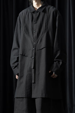 画像をギャラリービューアに読み込む, Professor.E OVERSIZED LAYERED SHIRT (BLACK)