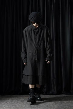 画像をギャラリービューアに読み込む, Professor.E OVERSIZED LAYERED SHIRT (BLACK)