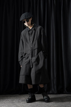 画像をギャラリービューアに読み込む, Professor.E OVERSIZED LAYERED SHIRT (BLACK)