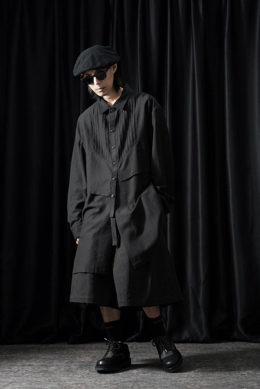 画像をギャラリービューアに読み込む, Professor.E OVERSIZED LAYERED SHIRT (BLACK)