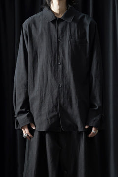 画像をギャラリービューアに読み込む, Professor.E EMBROIDERED SHIRT (BLACK)