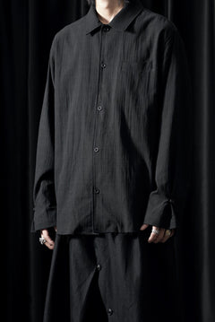 画像をギャラリービューアに読み込む, Professor.E EMBROIDERED SHIRT (BLACK)