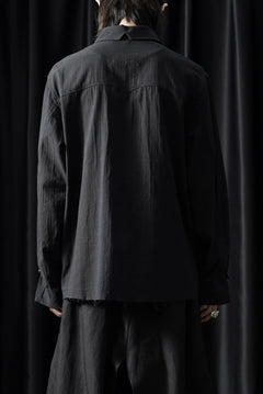 画像をギャラリービューアに読み込む, Professor.E EMBROIDERED SHIRT (BLACK)