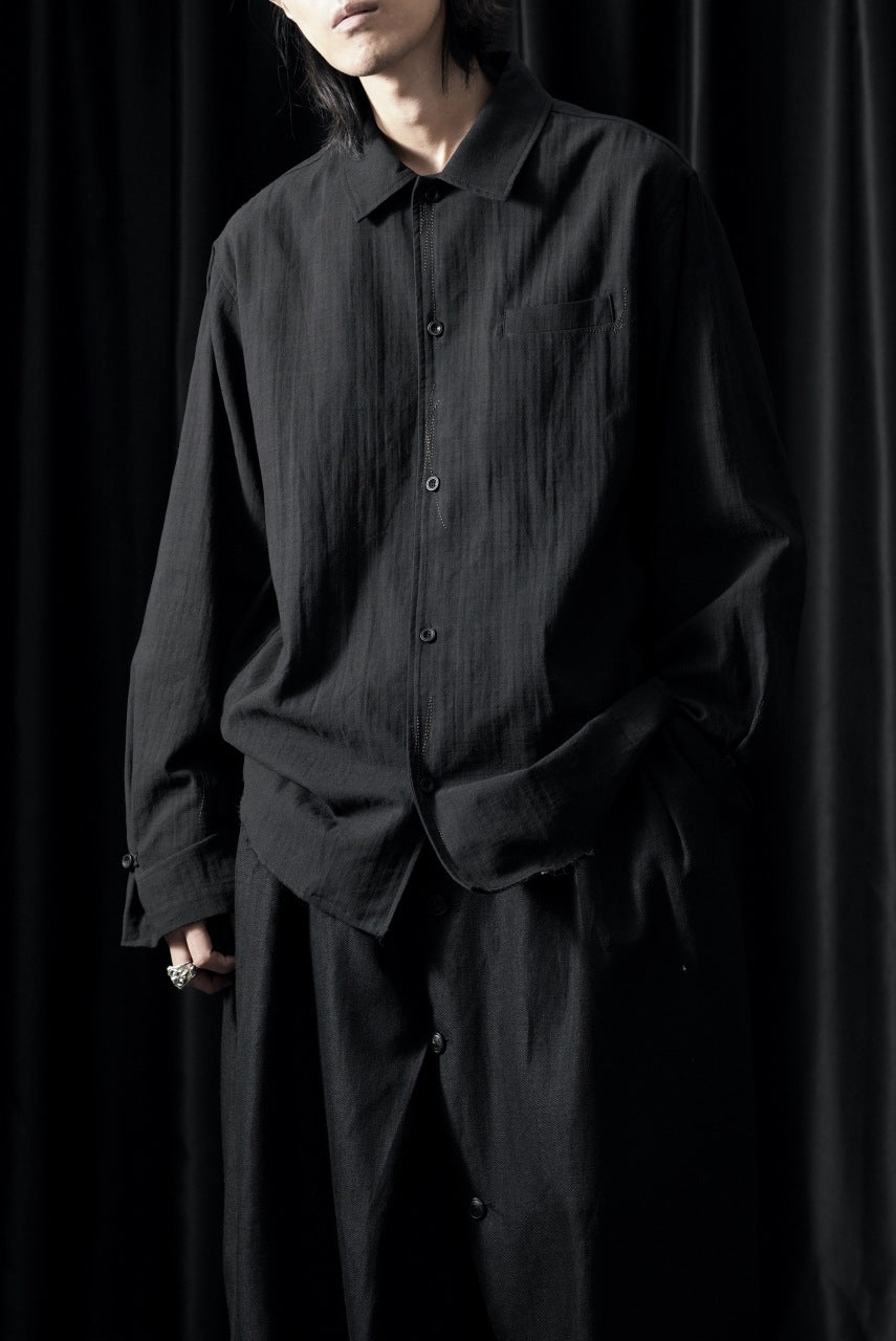 Professor.E EMBROIDERED SHIRT (BLACK)