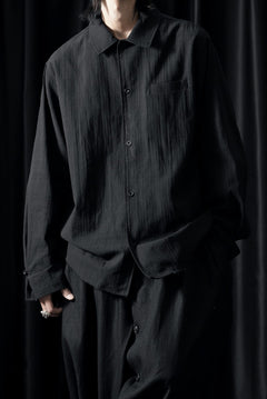 画像をギャラリービューアに読み込む, Professor.E EMBROIDERED SHIRT (BLACK)
