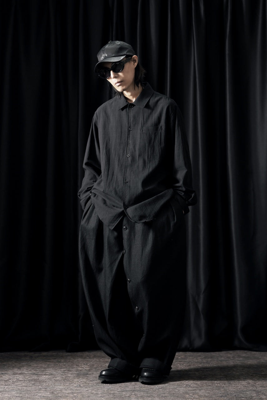 画像をギャラリービューアに読み込む, Professor.E EMBROIDERED SHIRT (BLACK)