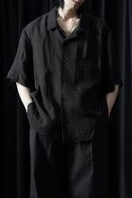 画像をギャラリービューアに読み込む, Professor.E CHECK SHORT SLEEVE SHIRT (BLACK)