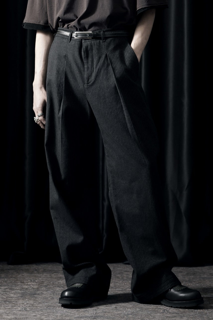 Professor.E E’TRIPED PANTS (BLACK)