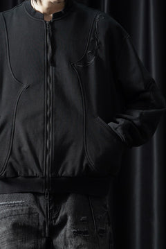 画像をギャラリービューアに読み込む, Professor.E EMBROIDERED ZIPPER JACKET (BLACK)
