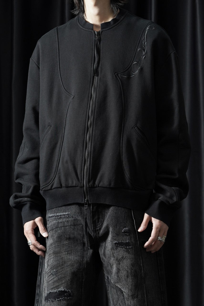 画像をギャラリービューアに読み込む, Professor.E EMBROIDERED ZIPPER JACKET (BLACK)