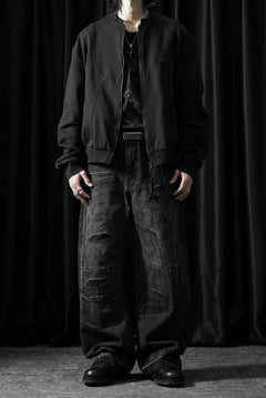 画像をギャラリービューアに読み込む, Professor.E EMBROIDERED ZIPPER JACKET (BLACK)