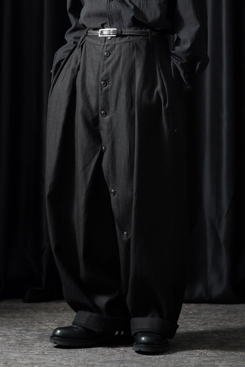 画像をギャラリービューアに読み込む, Professor.E BUTTON DRAFT PANTS (BLACK)