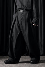 画像をギャラリービューアに読み込む, Professor.E BUTTON DRAFT PANTS (BLACK)