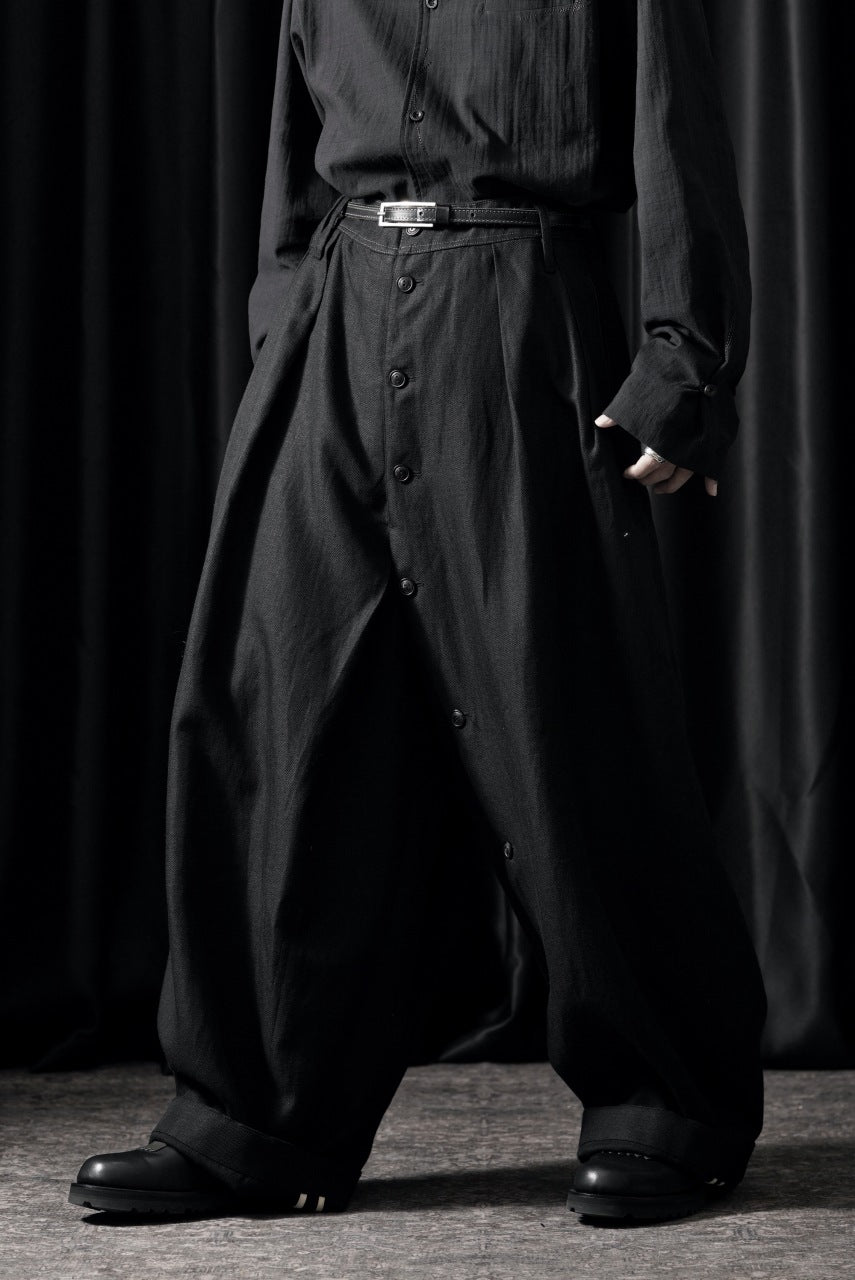 画像をギャラリービューアに読み込む, Professor.E BUTTON DRAFT PANTS (BLACK)